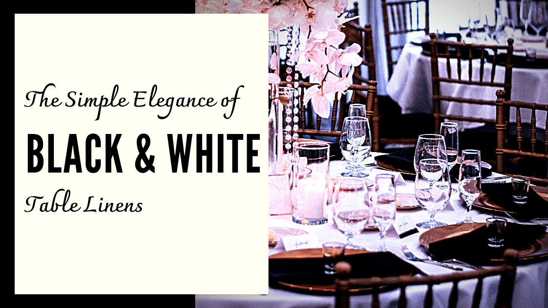 Black and White Table Linens